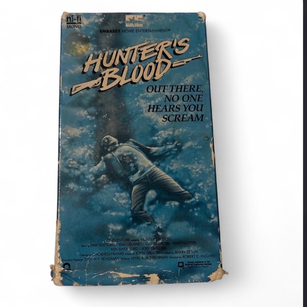 Hunters Blood (VHS 1987) Sam Bottoms, Kim Delaney, Backwoods Psychos